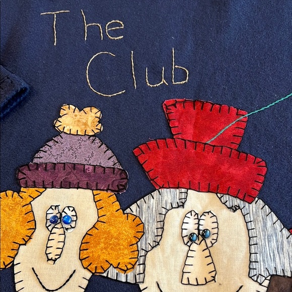 Unbranded vintage sweatshirt - appliquéd, sewn, handmade - Picture 2 of 8